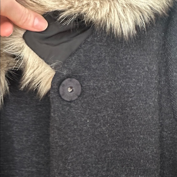 Anthropologie MOTH faux fur trim cardigan - Picture 8 of 11